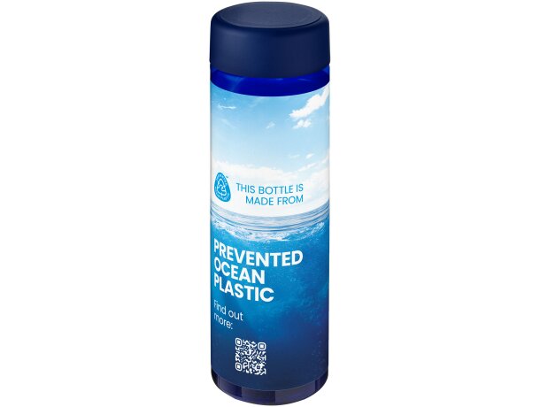Bidón de agua Eco Vibe 850ml plástico reciclado oceánico Azul/azul detalle 9