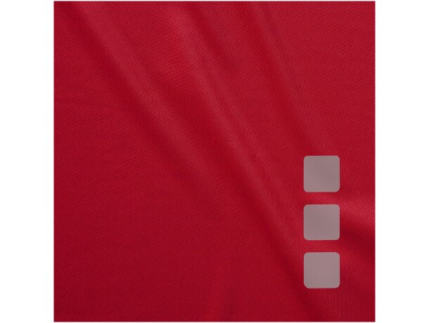 Camiseta de manga corta unisex niagara de Elevate 135 gr Rojo detalle 13