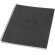 Cuaderno espiral A5 Desk-Mate papel reciclado 50 hojas Negro intenso detalle 1