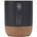 Taza cerámica Billie 300 ml con base de corcho Negro intenso detalle 6