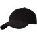 Gorra de pana reciclada Hutton con cierre ajustable Negro intenso