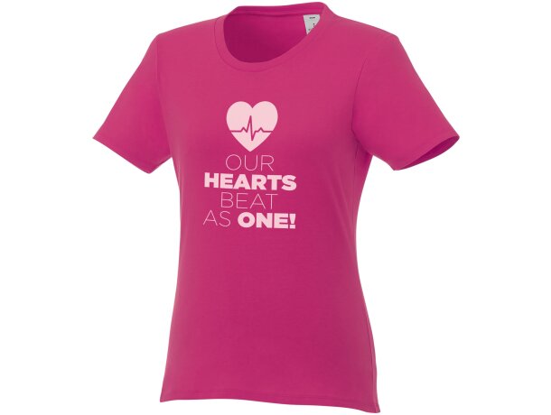 Camiseta de manga corta para mujer ”Heros” Magenta detalle 10