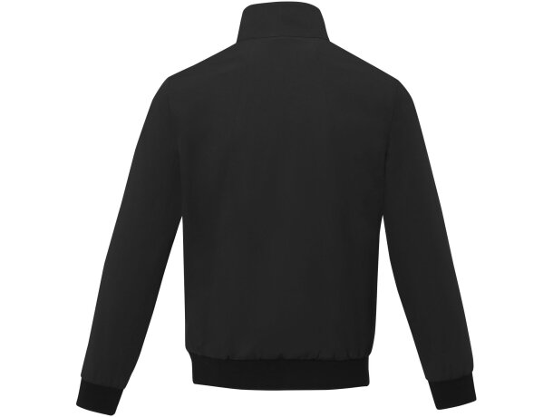 Cazadora bómber ligera unisex Keefe con protección antitormenta Negro intenso detalle 7