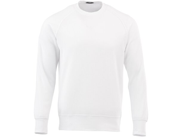 Sudadera de cuello redondo unisex Kruger Blanco detalle 2