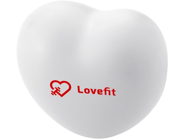 Antiestrés con forma de corazón Heart Blanco detalle 1