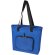 Bolsa tote plegable EcoFold de poliéster reciclado certificado GRS Azul real