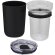 Vaso Bello vidrio borosilicato 420ml con carcasa reciclada Negro intenso detalle 28