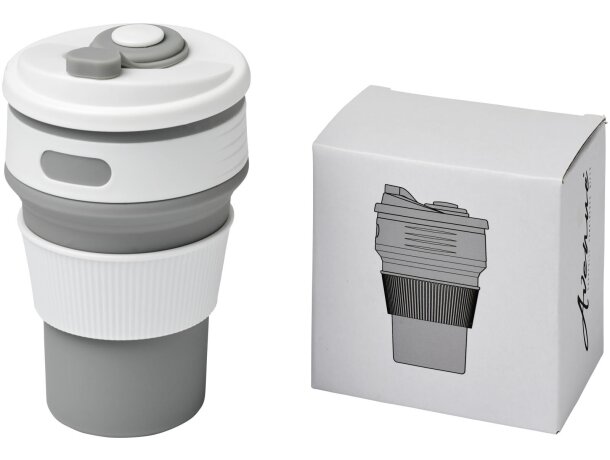 Vaso plegable de 350 ml Cora Gris detalle 7