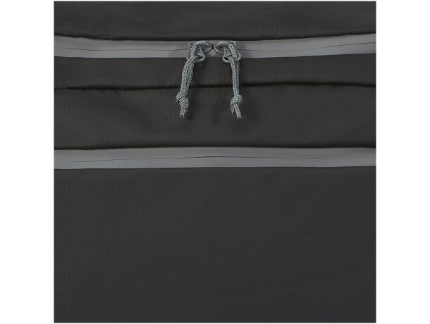 Mochila lona reciclada al agua certificada GRS Aqua 35 litros Negro intenso detalle 7