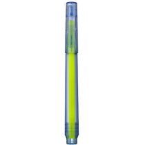 Subrayador reciclado de plástico personalizado azul transparente Subrayador reciclado de plástico personalizado azul transparente