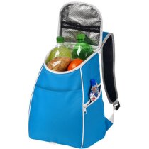 Mochila isotérmica de poliéster personalizada azul aqua Mochila isotérmica de poliéster personalizada azul aqua