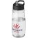 H2O Active® Pulse Bidón deportivo con tapa con boquilla de 600 ml Transparente/negro intenso detalle 10