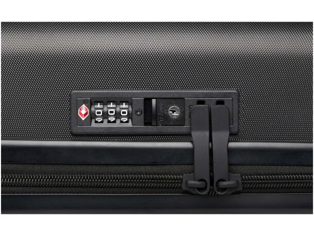 Trolley cabina Rover 20 con ABS reciclado certificado GRS Negro intenso detalle 6