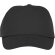 Gorra infantil de 5 paneles Feniks Kids Negro intenso detalle 24