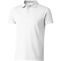 Polo de manga corta unisex 100% algod-on 220 gr personalizado blanco Polo de manga corta unisex 100% algod-on 220 gr personalizado blanco