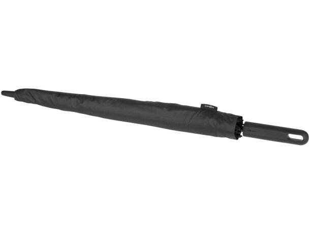 Paraguas pongee automático antitormenta 23 flexible en tormentas Noon Negro intenso detalle 1