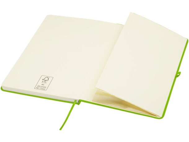 Libreta tapa dura A5 Spectrum Plus con papel certificado FSC Verde lima detalle 39