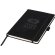 Libreta A5 de ante Carbony Negro intenso detalle 2