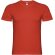 Camiseta cuello pico manga corta hombre Samoyedo Roly algodón Rojo