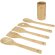 Set de utensilios de cocina de bambú Tala con soporte Madera detalle 4