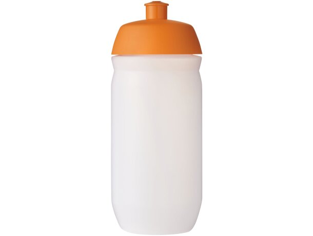 Bidones deportivos plástico mdpe estrujable Naranja/transparente escarchado detalle 14