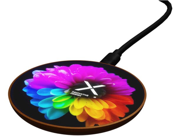 Cargador inalámbrico de madera SCX.design W13 10W Marrón detalle 4