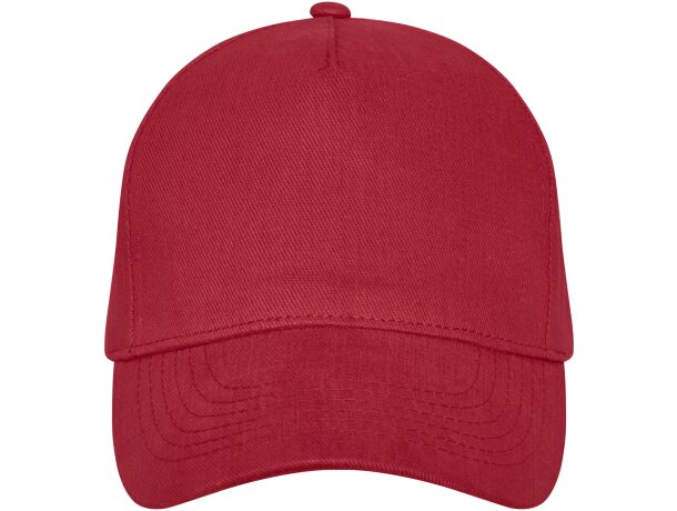 Gorra de 5 paneles totalmente personalizable para tu estilo único Rojo detalle 6