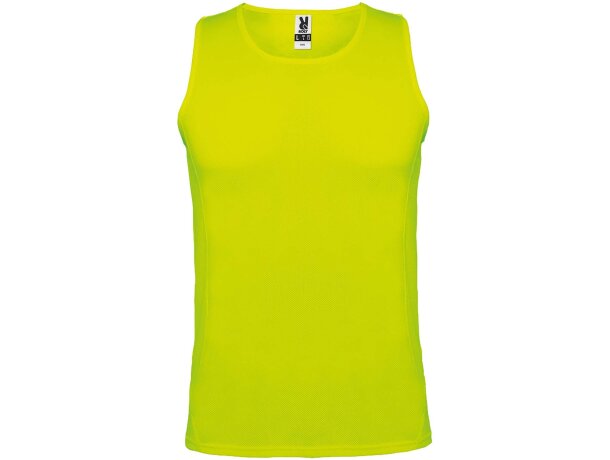 Camiseta deportiva sin mangas infantil Andre de Roly Blanco detalle 32