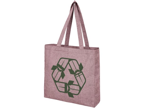 Bolsa Tote de algodón reciclado de 210 g/m² con refuerzos Pheebs personalizada