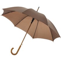 Paraguas con mango curvo de 23" personalizado marrón