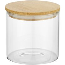 Recipiente vidrio Boley 320ml tapa bambú