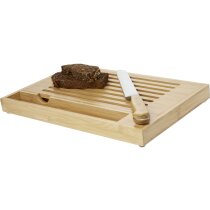 Tabla de cortar bambú Pao con bandeja migas
