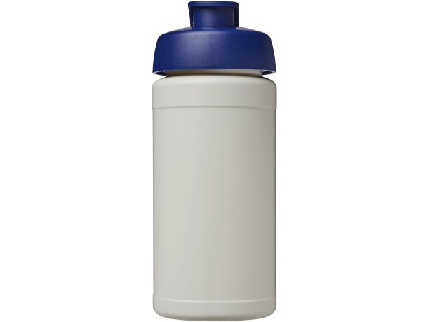 Bidón deportivo Baseline reciclado con tapa Flip 500ml Natural/azul detalle 18