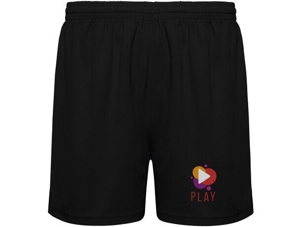 Pantalón corto deportivo infantil Player Roly poliéster Negro intenso detalle 1