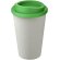 Vaso de plástico con tapa de rosca polipropileno reciclado 350ml Blanco/verde
