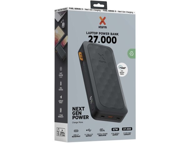 Batería externa Xtorm Fuel Series 27000 mAh carga rápida 67W detalle 4