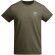 Camiseta manga corta infantil algodón orgánico Breda Roly Verde militar detalle 16