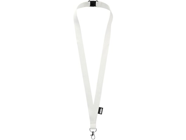 Lanyard Tom de PET reciclado con cierre independiente Negro intenso detalle 10