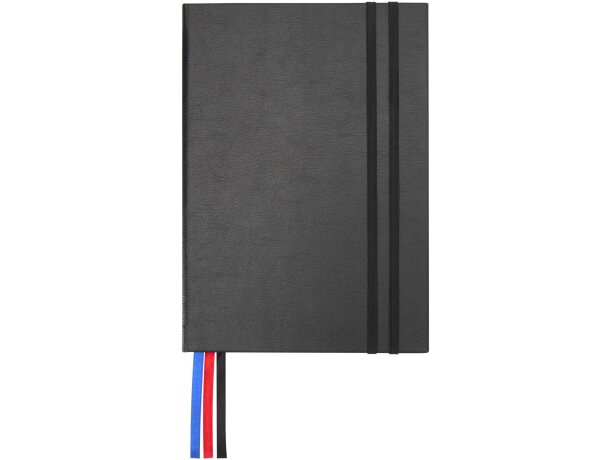 Libreta tapa dura A5 agenda Alder papel certificado FSC Negro intenso detalle 2
