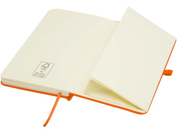 Libreta tapa dura A6 Spectrum Plus con papel FSC certificado Naranja detalle 53