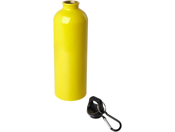 Bidón Oregon de acero inoxidable reciclado con mosquetón Amarillo detalle 36