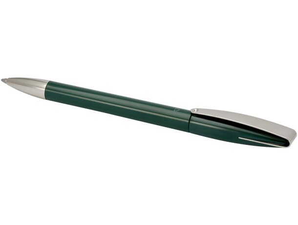 Bolígrafo Ana de plástico reciclado con mecanismo clic Verde bosque detalle 12