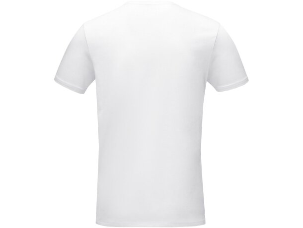 Camiseta manga corta orgánica hombre Balfour algodón certificado Blanco detalle 3