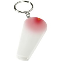 Silbato con llavero y linterna personalizada blanca Silbato con llavero y linterna personalizada blanca