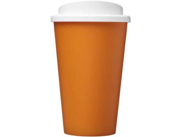 Vaso térmico Americano 350 ml con aislamiento de doble pared Naranja/blanco detalle 70