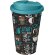 Brite-Americano® vaso 350 ml con tapa antigoteo Blanco/azul aqua