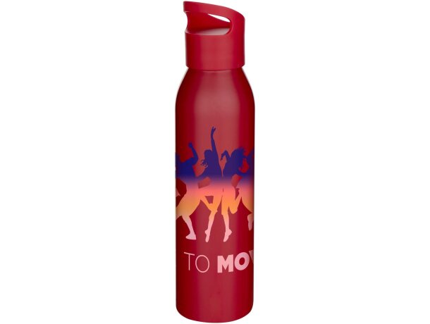 Botella Sky de acero inoxidable reciclado con asa 650 ml Rojo detalle 19