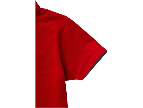 Polo para personalizar unisex 100% algodon 220 gr Rojo/gris detalle 25