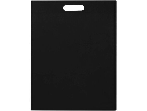Bolsa tote EcoSeal de poliéster reciclado con certificado GRS Negro intenso detalle 2