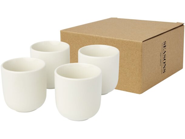 Set de cuatro tazas de expreso Male 90ml en cerámica detalle 15